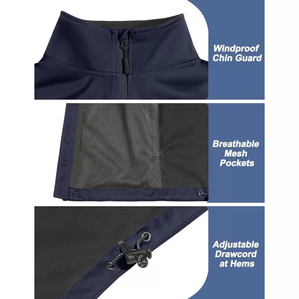 Little Donkey Andy Men's Lightweight Softshell Jacket Windbreaker for Running Travel Hiking, Windproof, Water Repellent