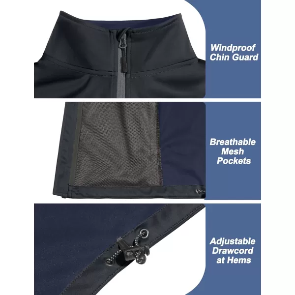 Little Donkey Andy Men's Lightweight Softshell Jacket Windbreaker for Running Travel Hiking, Windproof, Water Repellent