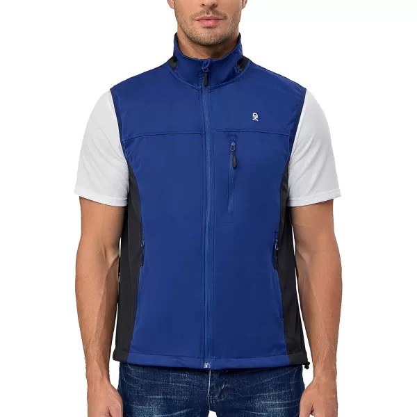 Little Donkey Andy Men's Lightweight Softshell Vest, Windproof Sleeveless Jacket for Running, Hiking, Cycling, Golf