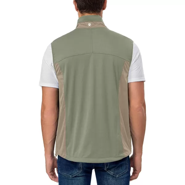 Little Donkey Andy Men's Lightweight Softshell Vest, Windproof Sleeveless Jacket for Running, Hiking, Cycling, Golf