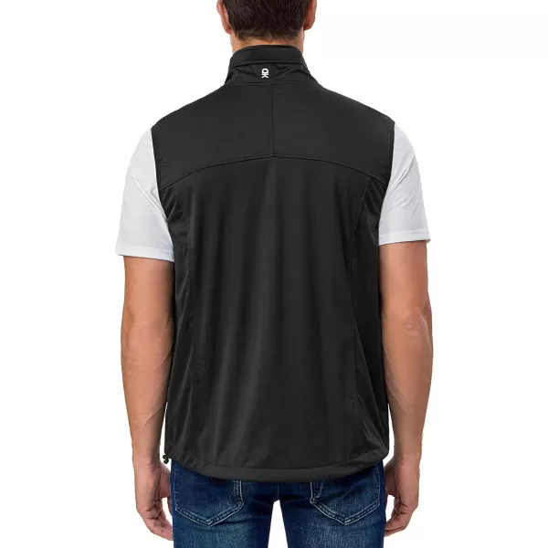 Little Donkey Andy Men's Lightweight Softshell Vest, Windproof Sleeveless Jacket for Running, Hiking, Cycling, Golf