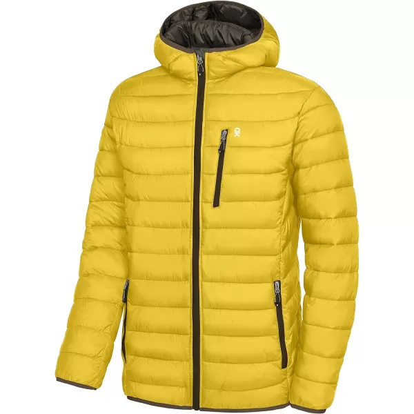 Little Donkey Andy Men's Packable Puffer Jacket Lightweight Hooded Windproof Winter Coat with Recycled Insulation
