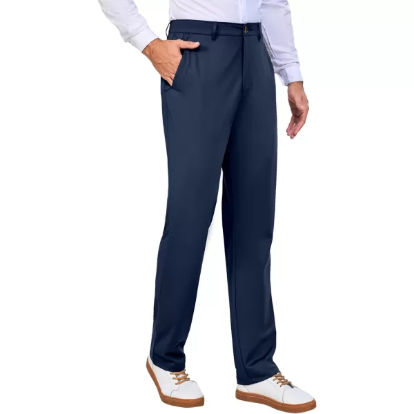 Little Donkey Andy Mens Regular Fit Dress Pants Golf Pants Lightweight Work Casual Travel Pants