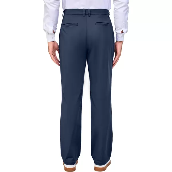 Little Donkey Andy Mens Regular Fit Dress Pants Golf Pants Lightweight Work Casual Travel Pants