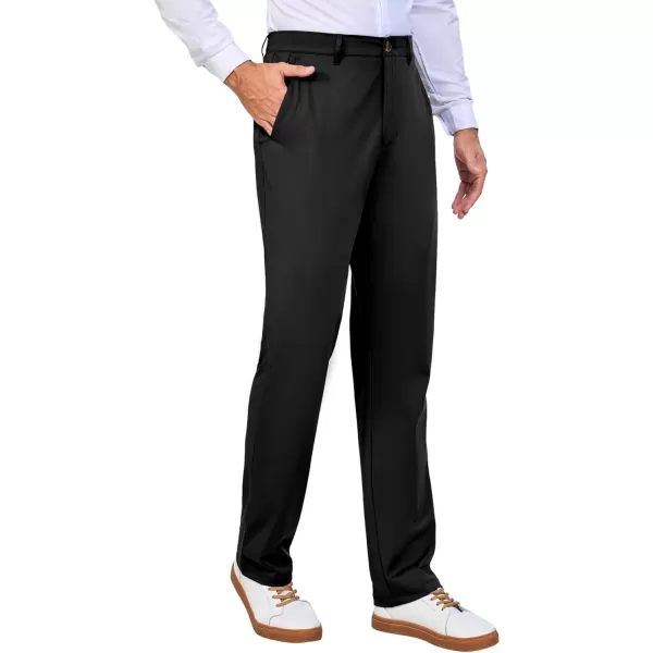 Little Donkey Andy Mens Regular Fit Dress Pants Golf Pants Lightweight Work Casual Travel Pants