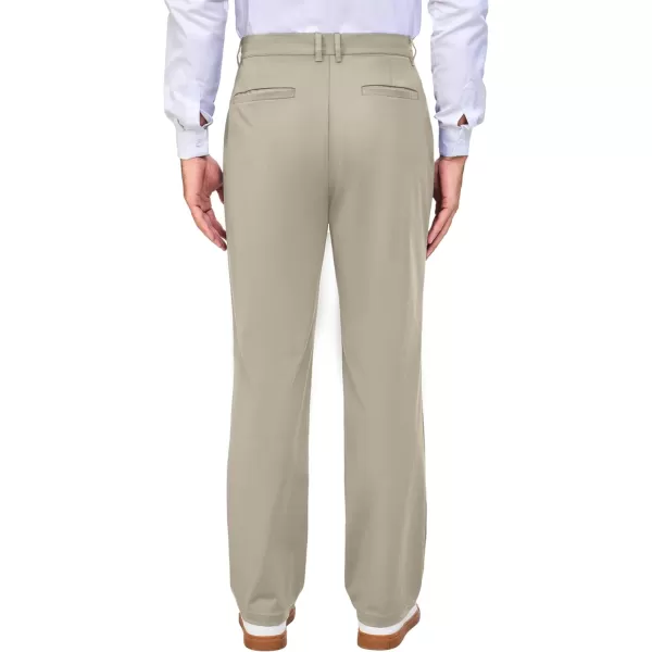 Little Donkey Andy Mens Regular Fit Dress Pants Golf Pants Lightweight Work Casual Travel Pants