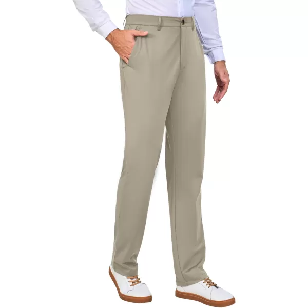 Little Donkey Andy Mens Regular Fit Dress Pants Golf Pants Lightweight Work Casual Travel Pants