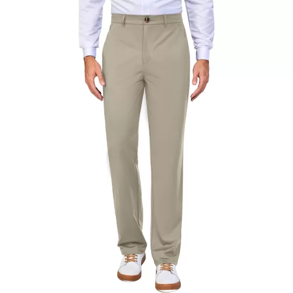 Little Donkey Andy Mens Regular Fit Dress Pants Golf Pants Lightweight Work Casual Travel Pants