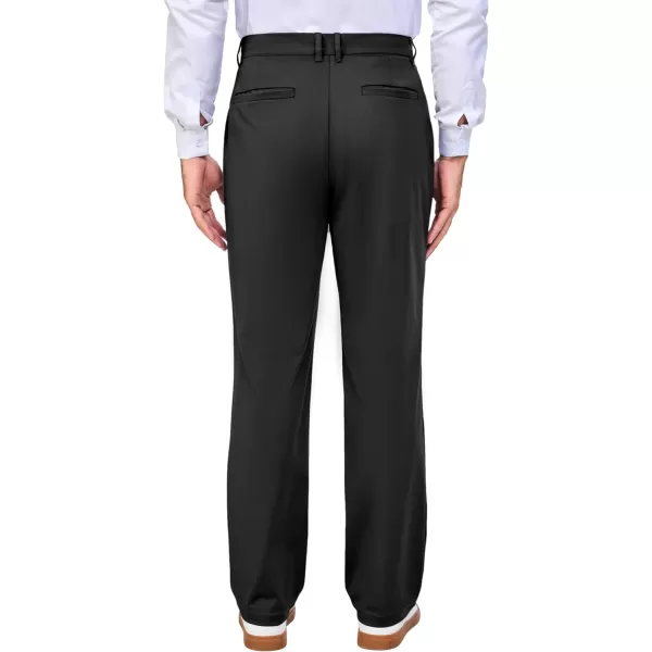 Little Donkey Andy Mens Regular Fit Dress Pants Golf Pants Lightweight Work Casual Travel Pants