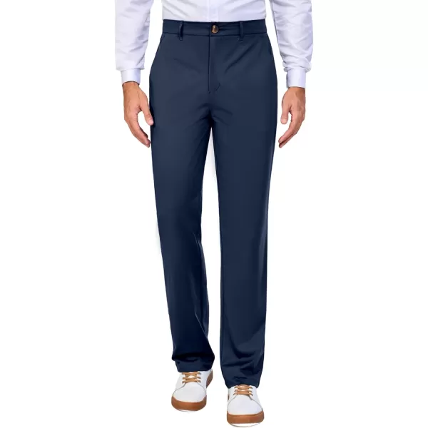 Little Donkey Andy Mens Regular Fit Dress Pants Golf Pants Lightweight Work Casual Travel Pants