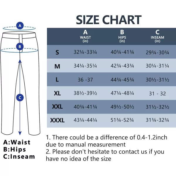 Little Donkey Andy Mens Regular Fit Dress Pants Golf Pants Lightweight Work Casual Travel Pants