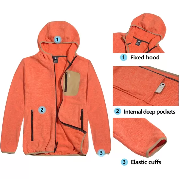 Little Donkey Andy Men's Running Jacket Warm Fleece Hooded Hiking Golf