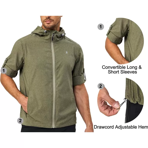 Little Donkey Andy Men's UPF 50+ Sun Protection Jacket Full Zip Lightweight Hoodie Summer Shirts for Hiking Fishing outdoor