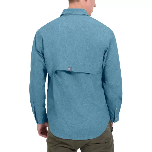 Little Donkey Andy Men's UPF 50+ UV Protection Shirt, Breathable Long Sleeve Fishing Hiking Shirt, Air-Holes Tech