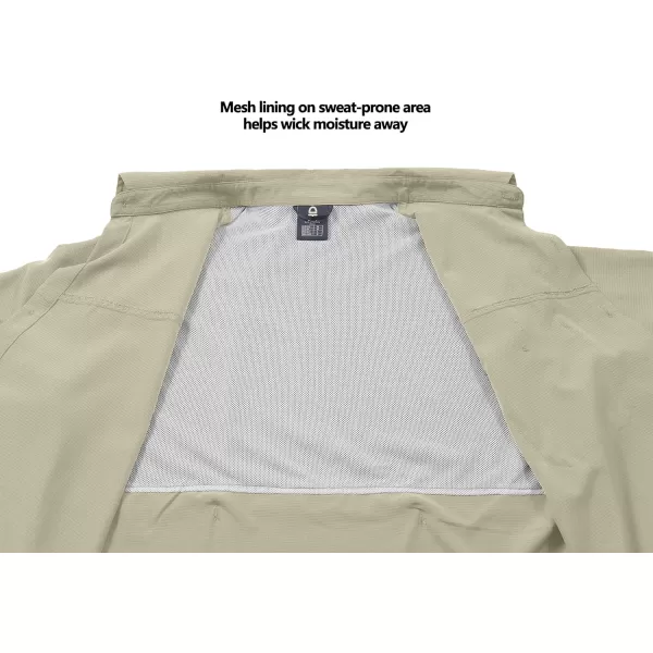 Little Donkey Andy Men's UPF 50 UV Protection Shirt, Breathable Long Sleeve Fishing Hiking Shirts, Quick Dry