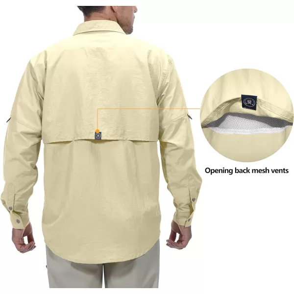 Little Donkey Andy Men's UPF 50+ UV Protection Shirt, Long Sleeve Fishing Hiking Shirt
