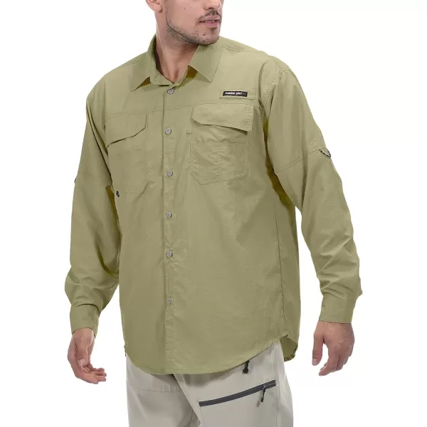 Little Donkey Andy Men's UPF 50+ UV Protection Shirt, Long Sleeve Fishing Hiking Shirt
