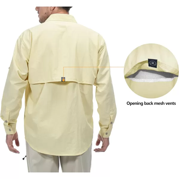 Little Donkey Andy Men's UPF 50+ UV Protection Shirt, Long Sleeve Fishing Shirt, Breathable and Fast Dry