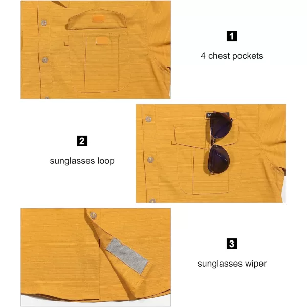 Little Donkey Andy Men's UPF 50+ UV Protection Shirt, Long Sleeve Fishing Shirt, Breathable and Fast Dry