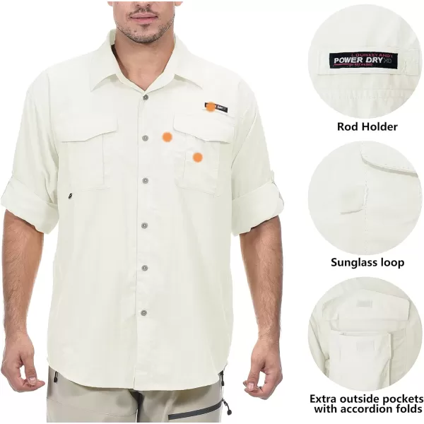 Little Donkey Andy Men's UPF 50+ UV Protection Shirt, Long Sleeve Fishing Shirt, Breathable and Fast Dry