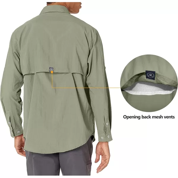 Little Donkey Andy Men's UPF 50+ UV Protection Shirt, Long Sleeve Fishing Shirt, Breathable and Fast Dry