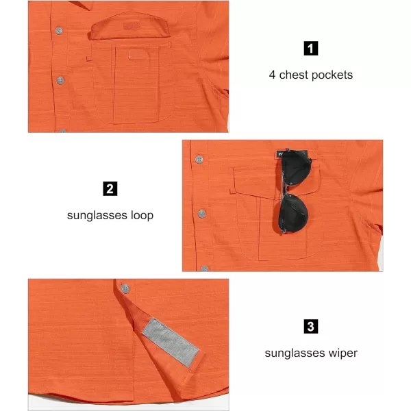 Little Donkey Andy Men's UPF 50+ UV Protection Shirt, Long Sleeve Fishing Shirt, Breathable and Fast Dry