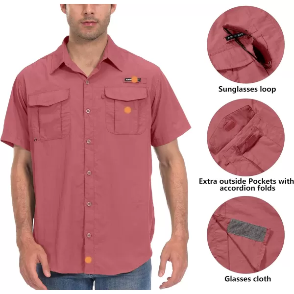 Little Donkey Andy Men's UPF 50+ UV Protection Shirt, Long Sleeve Fishing Shirt, Breathable and Fast Dry