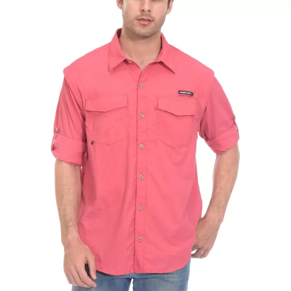 Little Donkey Andy Men's UPF 50+ UV Protection Shirt, Long Sleeve Fishing Shirt, Breathable and Fast Dry