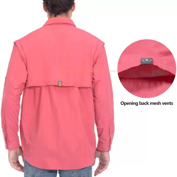 Little Donkey Andy Men's UPF 50+ UV Protection Shirt, Long Sleeve Fishing Shirt, Breathable and Fast Dry