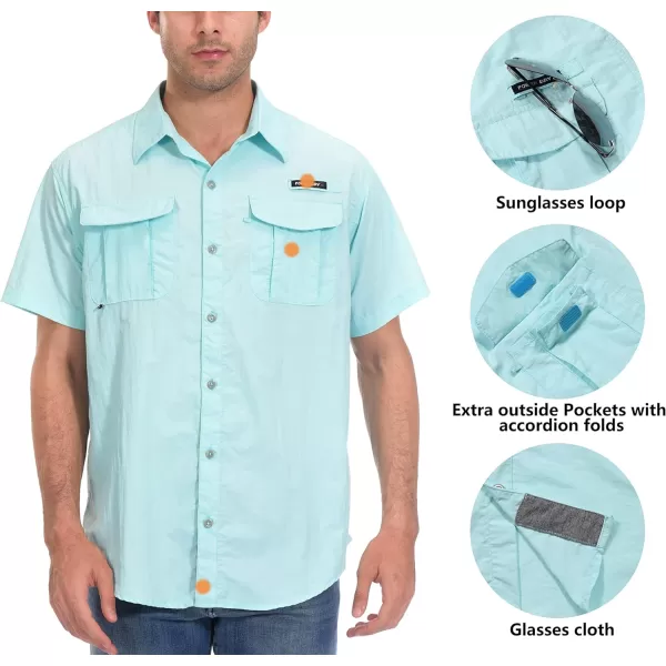 Little Donkey Andy Men's UPF 50+ UV Protection Shirt, Long Sleeve Fishing Shirt, Breathable and Fast Dry