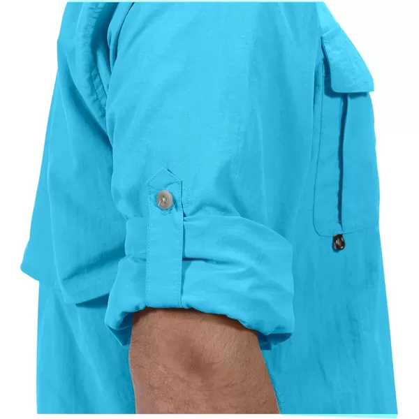 Little Donkey Andy Men's UPF 50+ UV Protection Shirt, Long Sleeve Fishing Shirt, Breathable and Fast Dry