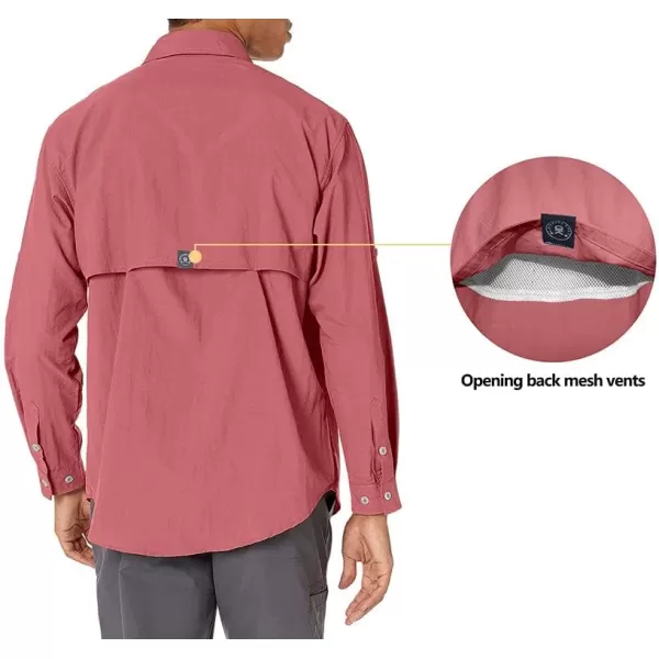 Little Donkey Andy Men's UPF 50+ UV Protection Shirt, Long Sleeve Fishing Shirt, Breathable and Fast Dry