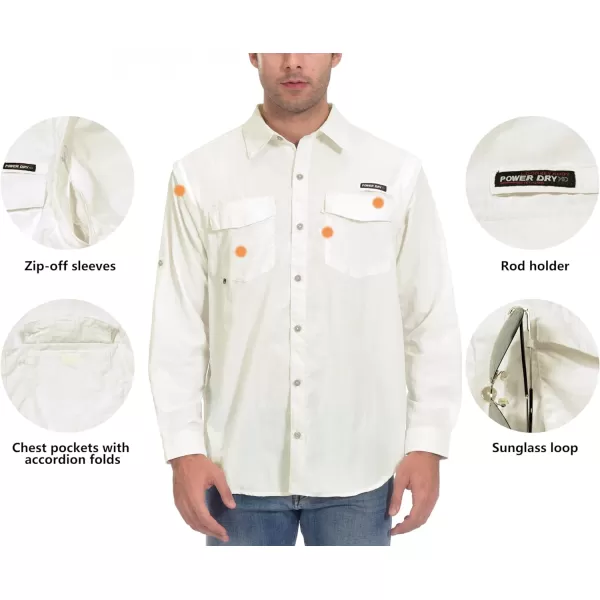 Little Donkey Andy Men's UPF 50+ UV Protection Shirt, Long Sleeve Fishing Shirt, Breathable and Fast Dry