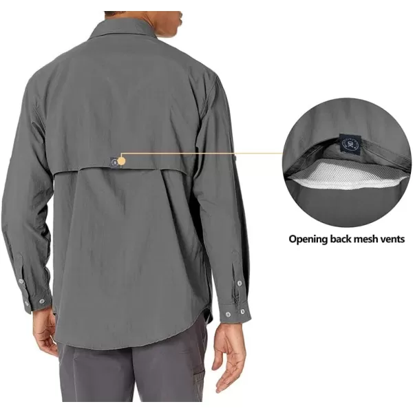 Little Donkey Andy Men's UPF 50+ UV Protection Shirt, Long Sleeve Fishing Shirt, Breathable and Fast Dry