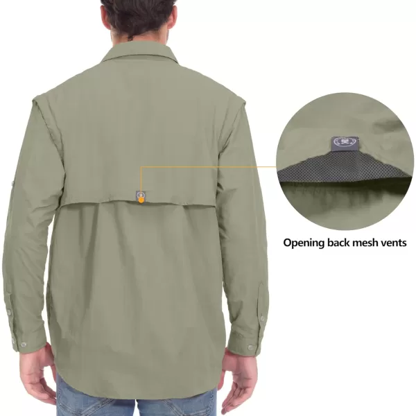 Little Donkey Andy Men's UPF 50+ UV Protection Shirt, Long Sleeve Fishing Shirt, Breathable and Fast Dry
