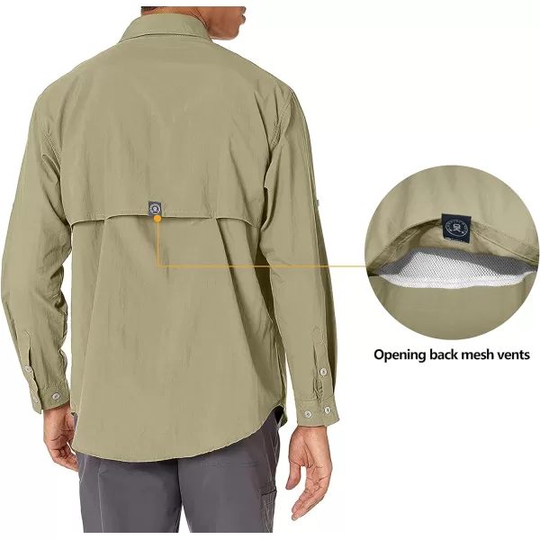 Little Donkey Andy Men's UPF 50+ UV Protection Shirt, Long Sleeve Fishing Shirt, Breathable and Fast Dry