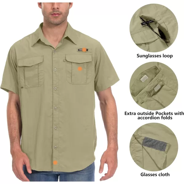 Little Donkey Andy Men's UPF 50+ UV Protection Shirt, Long Sleeve Fishing Shirt, Breathable and Fast Dry
