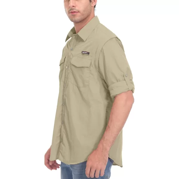 Little Donkey Andy Men's UPF 50+ UV Protection Shirt, Long Sleeve Fishing Shirt, Breathable and Fast Dry