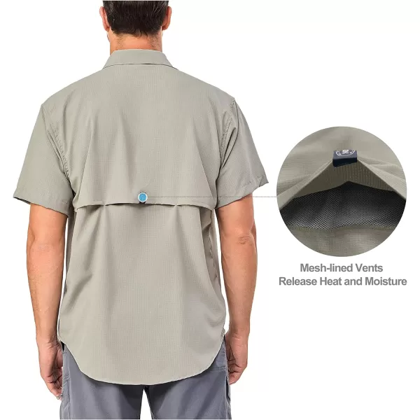 Little Donkey Andy Men's UPF 50 UV Protection Shirt, Ultra-Breathable Short Sleeve Fishing Hiking Shirts
