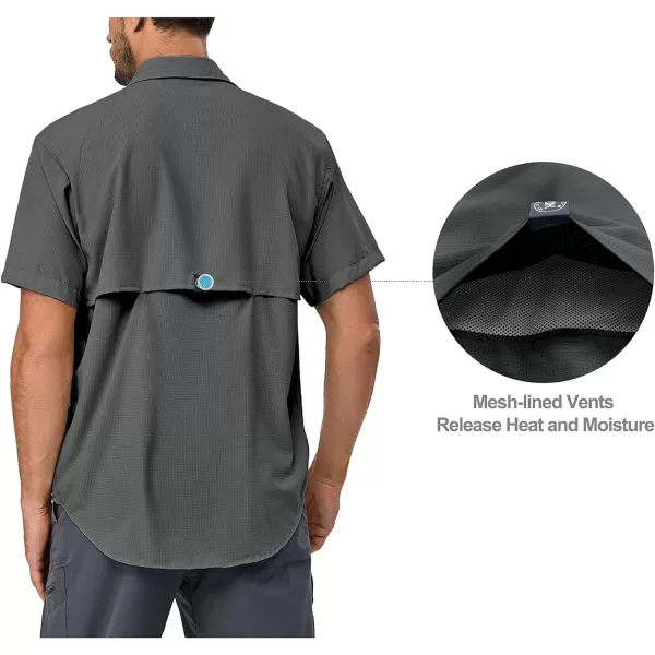 Little Donkey Andy Men's UPF 50 UV Protection Shirt, Ultra-Breathable Short Sleeve Fishing Hiking Shirts
