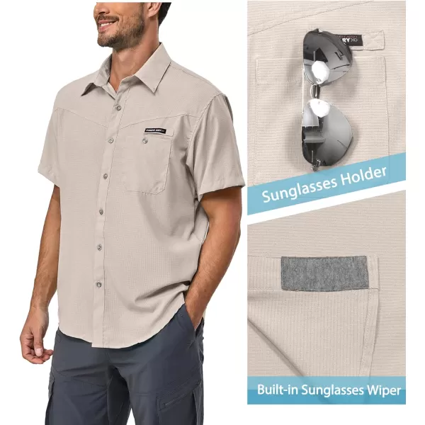 Little Donkey Andy Men's UPF 50 UV Protection Shirt, Ultra-Breathable Short Sleeve Fishing Hiking Shirts