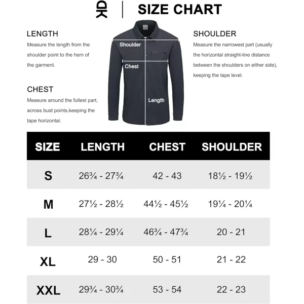Little Donkey Andy Men's UPF 50+ UV Protection Shirts, Cooling Quick-Dry Performance Fishing Shirts for Outdoor