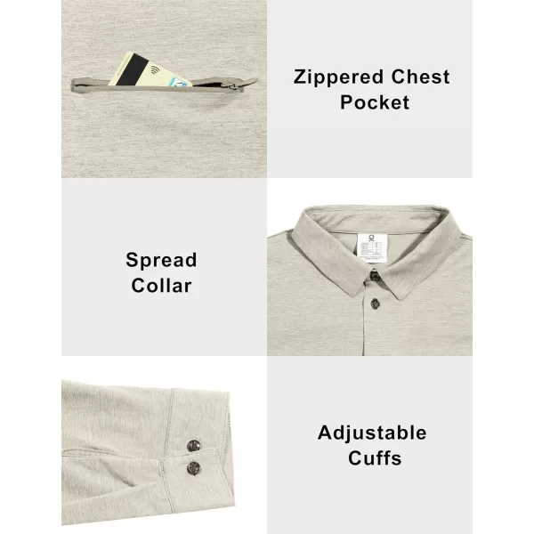 Little Donkey Andy Men's UPF 50+ UV Protection Shirts, Cooling Quick-Dry Performance Fishing Shirts for Outdoor