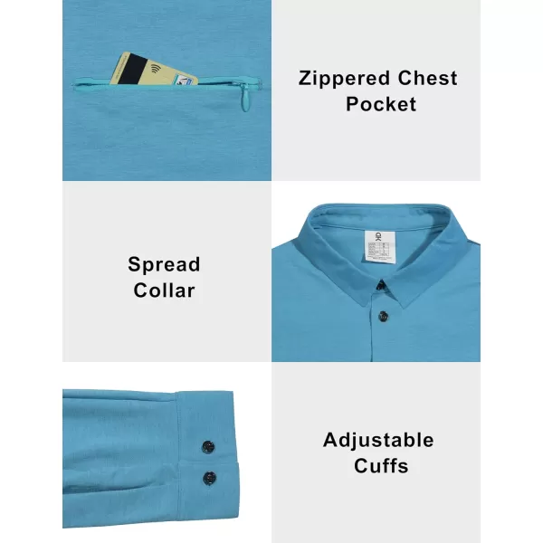 Little Donkey Andy Men's UPF 50+ UV Protection Shirts, Cooling Quick-Dry Performance Fishing Shirts for Outdoor