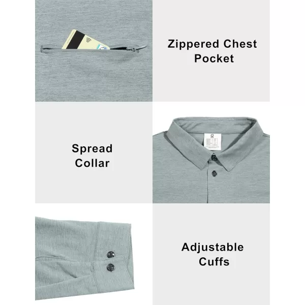 Little Donkey Andy Men's UPF 50+ UV Protection Shirts, Cooling Quick-Dry Performance Fishing Shirts for Outdoor