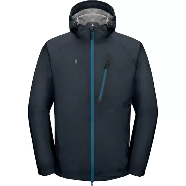 Little Donkey Andy Men's Waterproof Rain Jacket Outdoor Lightweight Rain Shell Coat for Hiking,Golf,Travel