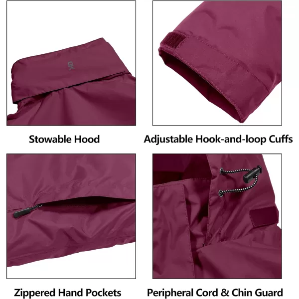 Little Donkey Andy Men's Waterproof Rain Jacket Outdoor Lightweight Rain Shell Coat for Hiking,Golf,Travel