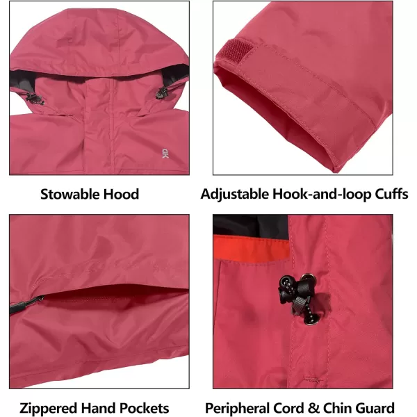 Little Donkey Andy Men's Waterproof Rain Jacket Outdoor Lightweight Rain Shell Coat for Hiking,Golf,Travel