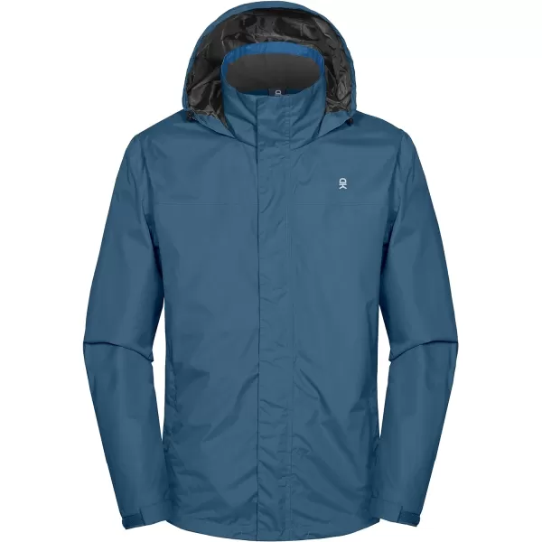 Little Donkey Andy Men's Waterproof Rain Jacket Outdoor Lightweight Rain Shell Coat for Hiking,Golf,Travel