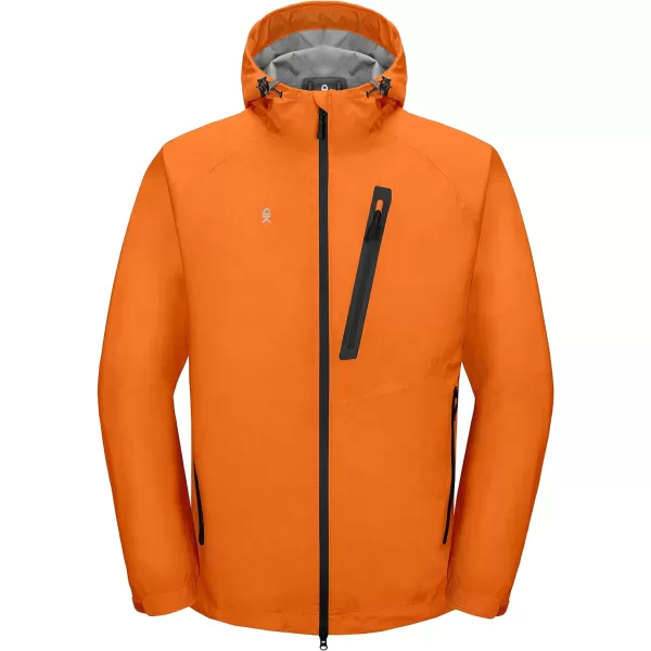 Little Donkey Andy Men's Waterproof Rain Jacket Outdoor Lightweight Rain Shell Coat for Hiking,Golf,Travel